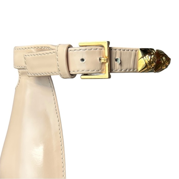 STUART WEITZMAN Blush Pink Rosist 100 Stud Open Toe Ankle Strap Sandal Size 36 - Picture 6 of 12